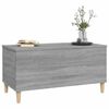 vidaXL Salontafel 90x44,5x45 cm bewerkt hout grijs sonoma eikenkleurig