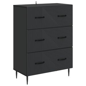 vidaXL Ladenkast Zwart 66 x 34,5 x 89,5 cm Bewerkt hout