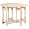 vidaXL Eettafel rond 110x76 cm massief mangohout