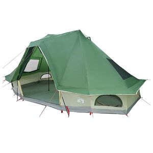 vidaXL Tipi Tent met dak met opslag Groen 466 x 310 x 240 cm taft