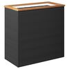 vidaXL Plantenbak 80x40x80 cm poly rattan zwart