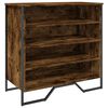 vidaXL Schoenenkast 80x38x78 cm bewerkt hout gerookt eikenkleurig