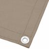 vidaXL Balkonscherm 75x1000 cm 100% oxford polyester taupe