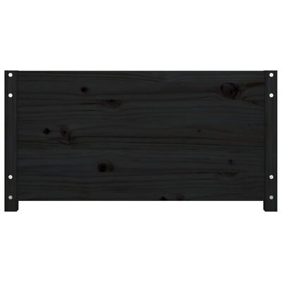 vidaXL Slaapbank 90x190 cm massief grenenhout zwart