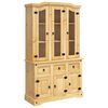 vidaXL Hoge kast Corona 112x43x191,5 cm Mexicaans grenenhout bruin