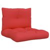 vidaXL Palletkussens 2 st stof rood