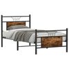 vidaXL Bedframe zonder matras hout gerookt eikenkleurig 90x190 cm