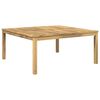 vidaXL Salontafel Wit 100 x 100,5 x 45 cm Massief Acaciahout