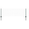 vidaXL Euro-hek met palen 25 x 0,6 m PVC-Coated Staal Groen Mesh