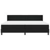 vidaXL Boxspringbed met matras met matras Zwart 200 x 200 cm