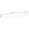 vidaXL Tafelblad ovaal 120x50x3,8 cm massief mangohout