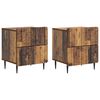 vidaXL Nachtkastje 2 pcs Oud hout 43 x 34,5 x 49,5 cm Bewerkt hout