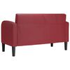vidaXL Loveseat bank 110 cm kunstleer wijnrood