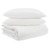vidaXL Dekbed Set met kussen 3 st Wit Donsveertjes