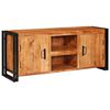 vidaXL TV-kast met plank Bruin 120 x 33 x 50 cm Massief acaciahout