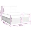 vidaXL Boxspring met matras stof zwart 200x200 cm
