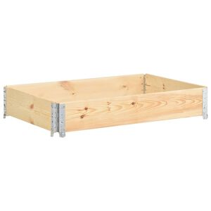 vidaXL Palletopzetrand 80x120 cm massief grenenhout