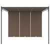 vidaXL Tuinprieel met zijgordijn 3x3x2,25 m taupe