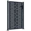 vidaXL Poort 100x150 cm met vierkant staal antracietkleurig