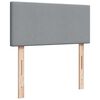 vidaXL Boxspring met matras stof lichtgrijs 80x200 cm