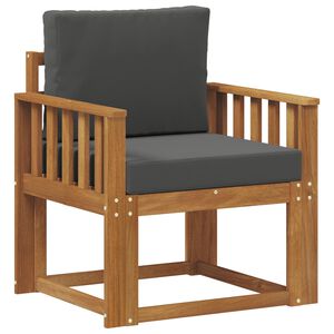 vidaXL Tuinbank Massief Acaciahout en Polyester Naturel