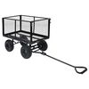 vidaXL Tuinwagen 350 kg zwart