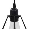 vidaXL Plafondlamp met diamantvorm 3xE27 zwart