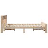 vidaXL Bedframe met hoofdeinde Bruin 120 x 200 cm Bewerkt hout