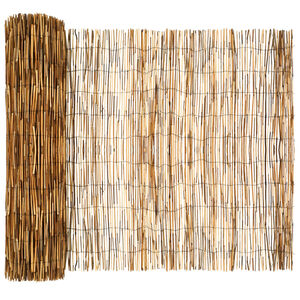 vidaXL Tuinhek Gecarboniseerd riet 500 x 100 cm