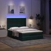 vidaXL Ottoman bed met matrassen en LED's 140x200cm fluweel
