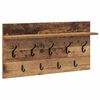 vidaXL Wandgemonteerde kapstok Oudhout 80 x 40 x 12 cm Bewerkt hout