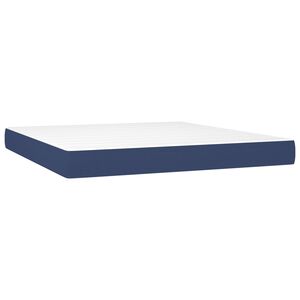 vidaXL Pocketveringmatras medium 160x200x20 cm stof blauw