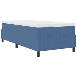 vidaXL Platform bedframe Blauw 90 x 200 cm Stof