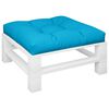 vidaXL Palletkussen 80x80x12 cm stof blauw