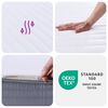 vidaXL Schuimmatras middelzacht 90x190 cm Single Size