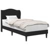 vidaXL Bedframe met hoofdeinde Zwart 90 x 190 cm Kunstleer