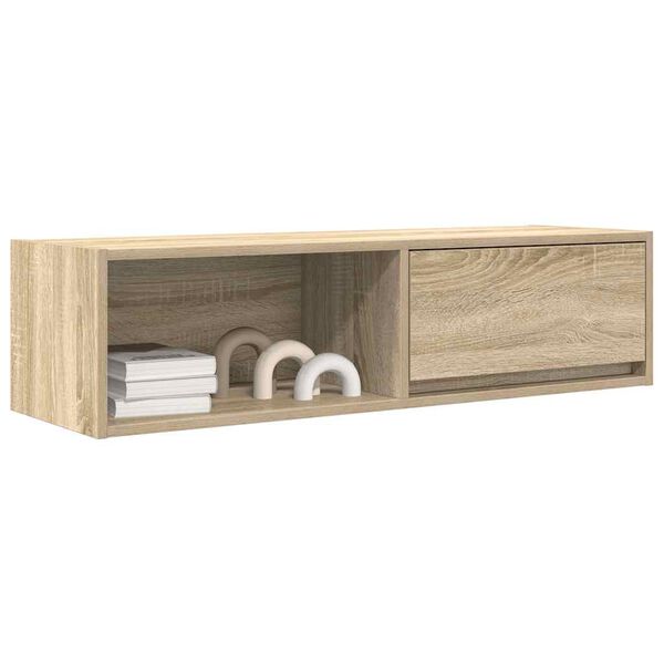 vidaXL Tv-meubel 100x31x25,5 cm bewerkt hout sonoma eikenkleurig