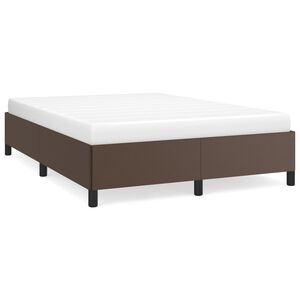 vidaXL Bedframe kunstleer bruin 140x190 cm