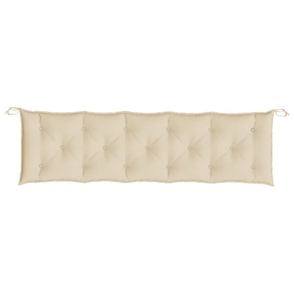 vidaXL Tuinbankkussen 180x50x7 cm oxford stof beige