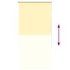 vidaXL Rolgordijn verduisterend 65x150 cm stofbreedte 60,7cm geel