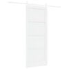 vidaXL Schuifdeur 83 x 202 cm Massief grenenhout Wit