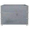 vidaXL Plantenbak 120x80 cm massief grenenhout grijs