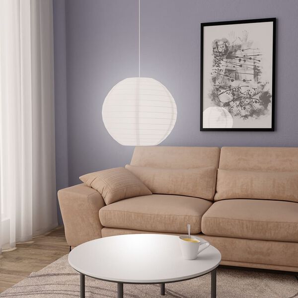 vidaXL Hanglamp E27 &Oslash; 45 cm wit