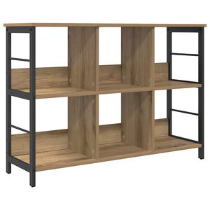 vidaXL Boekenkast 6-laags 102 x 32 x 72,5 cm Bewerkt hout