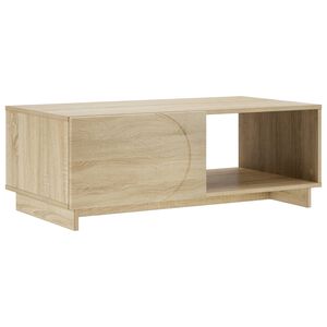 vidaXL Salontafel Sonoma Eiken 95 x 50,5 x 35 cm Bewerkt hout