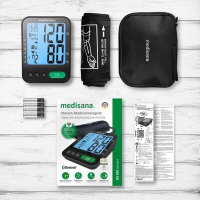 Medisana Bloeddrukmeter BU 580 Connect bovenarm zwart