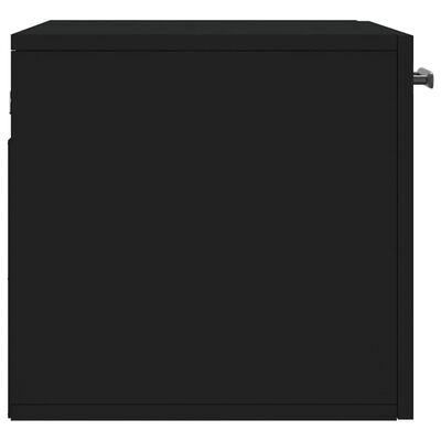 vidaXL Wandkast 60x36,5x35 cm bewerkt hout zwart