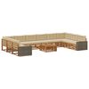 vidaXL Sofa-Sets met kussen 11 pcs Massief Acaciahout