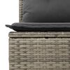 vidaXL Tuin Sofa Set Grijs 55 x 55 x 37 cm poly rattan