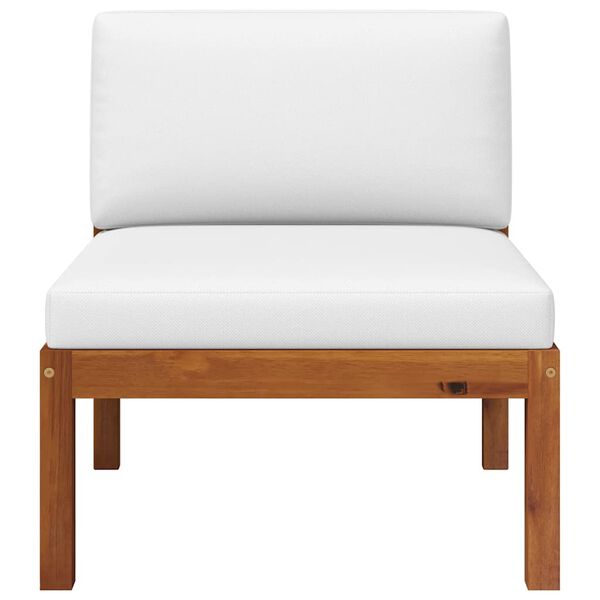 vidaXL 2-delige tuinloungeset met kussens van acaciahout en touw